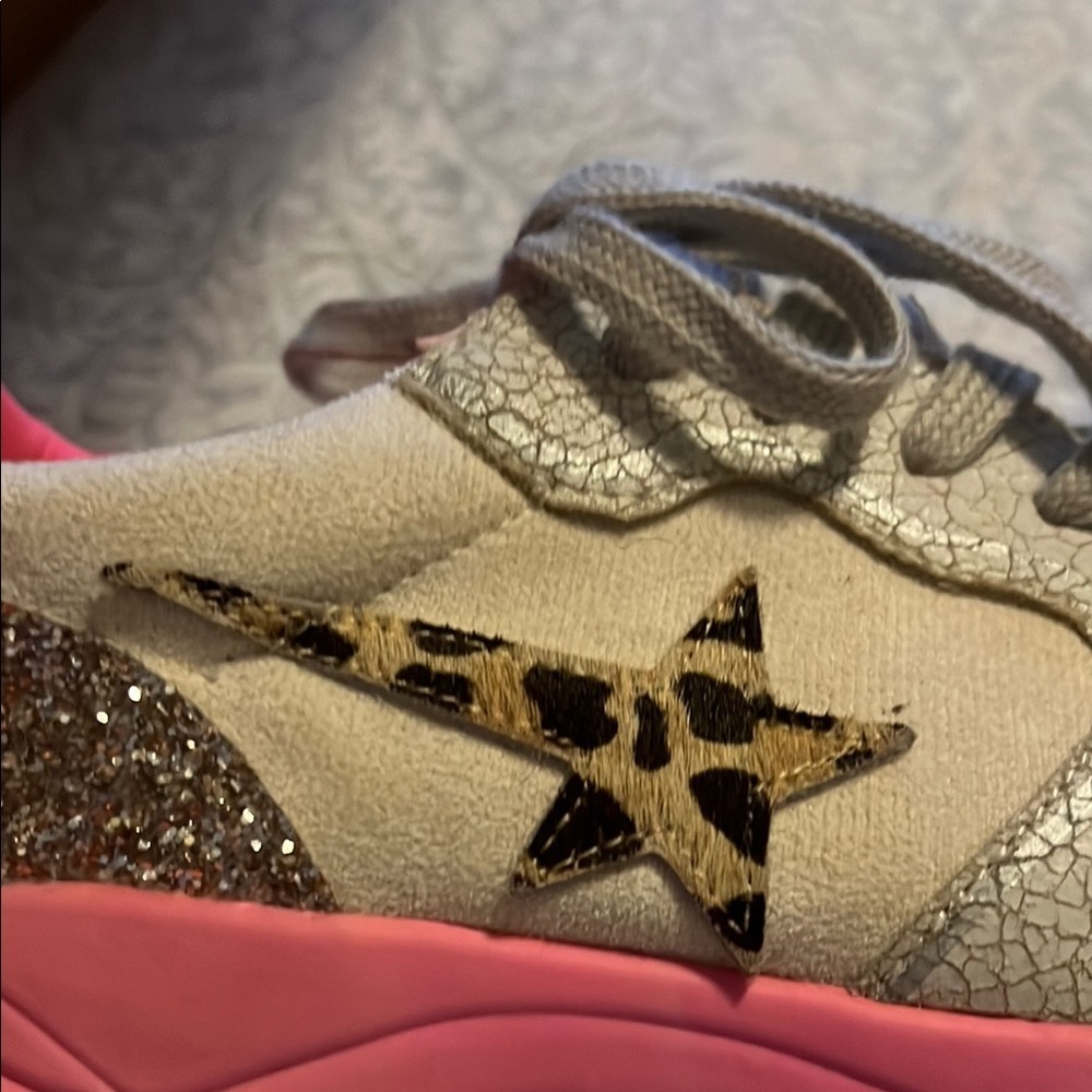 Mi.iM Gray and Pink Retro Sneakers with Chunky Sole Size 8 - Picture 5 of 5